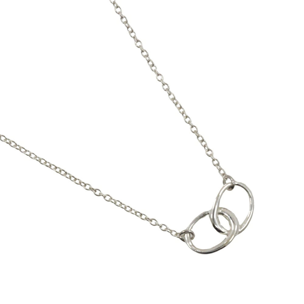 Tiffany Co Double Loop Necklace Sterling Silver